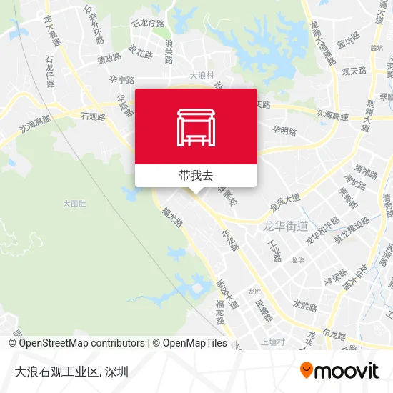 大浪石观工业区地图