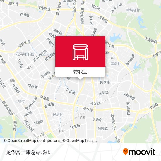 龙华富士康总站地图