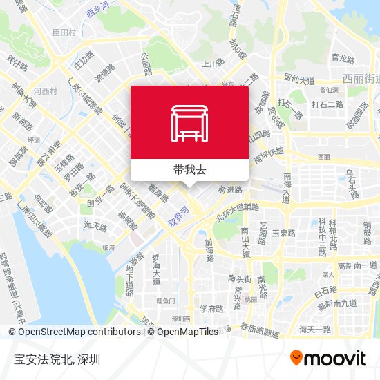 宝安法院北地图