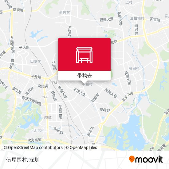 伍屋围村地图