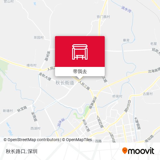 秋长路口地图