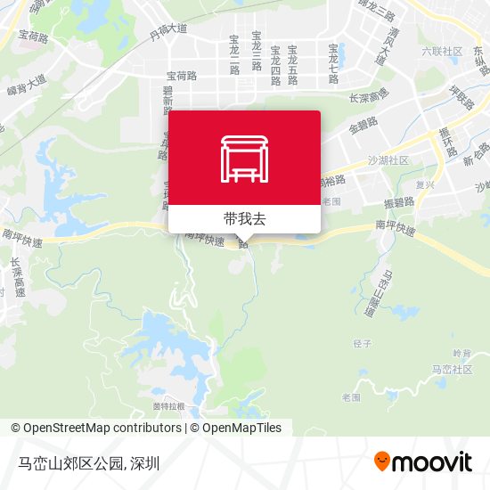 马峦山郊区公园地图