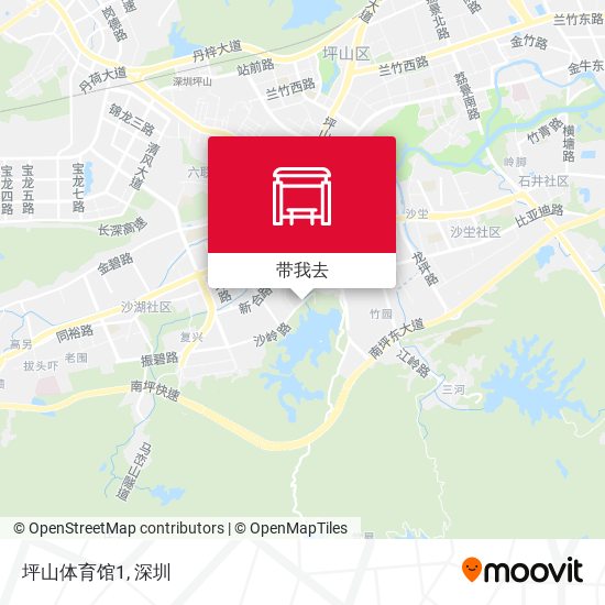 坪山体育馆1地图