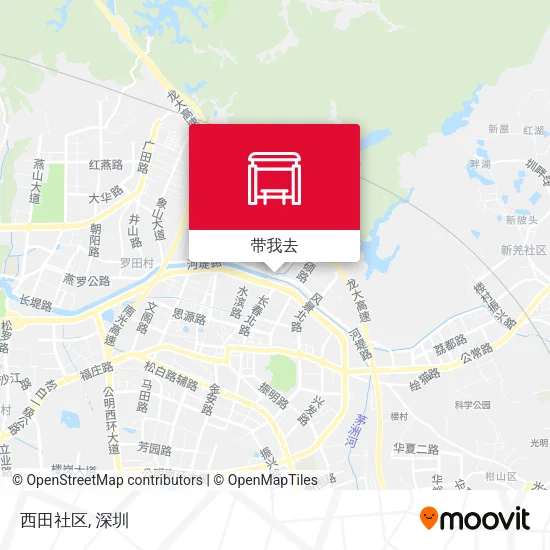 西田社区地图