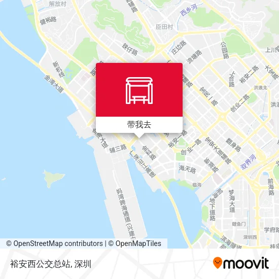 裕安西公交总站地图