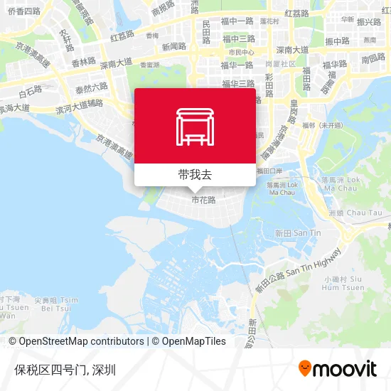 保税区四号门地图
