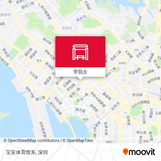 宝安体育馆东地图