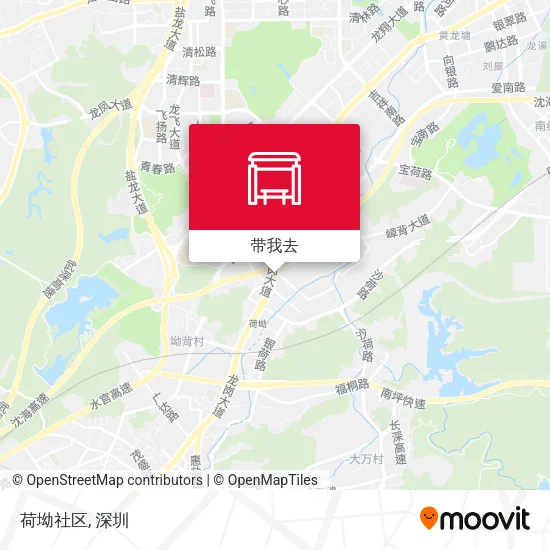 荷坳社区地图