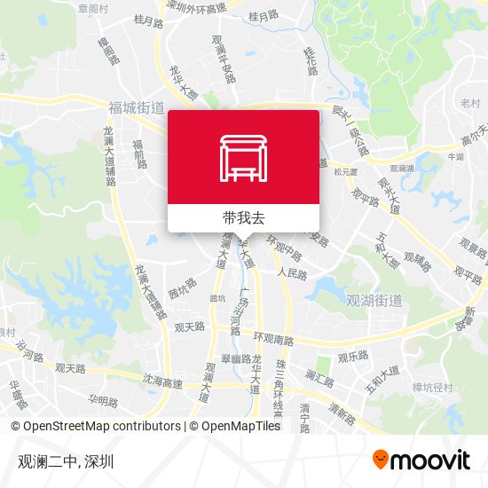观澜二中地图