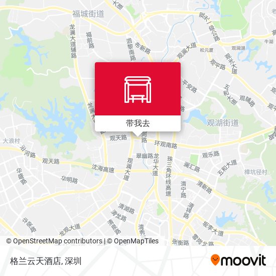 格兰云天酒店地图