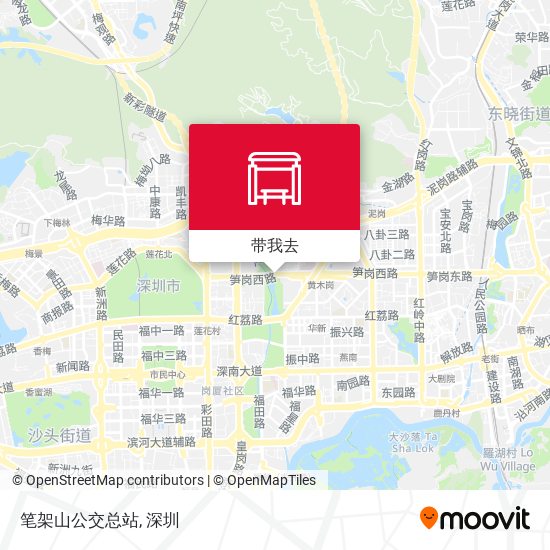 笔架山公交总站地图