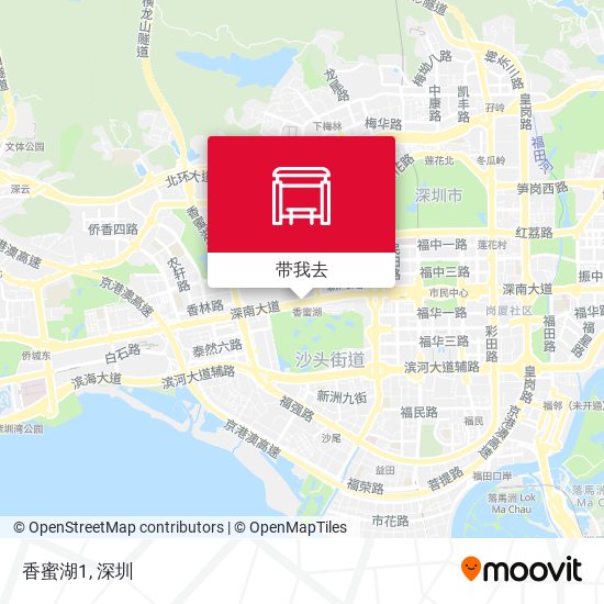 香蜜湖1地图