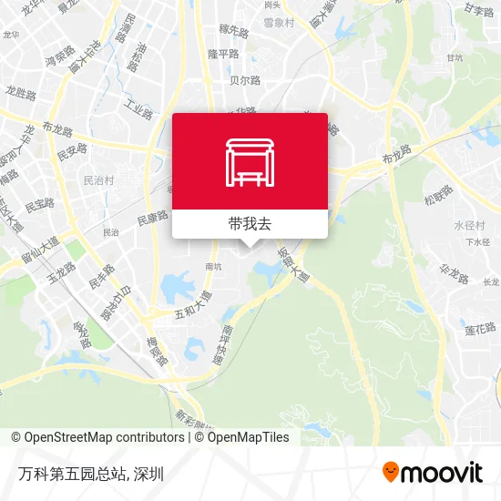 万科第五园总站地图