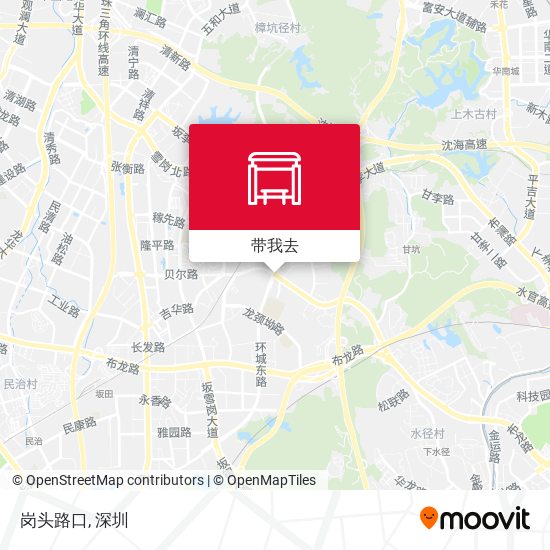 岗头路口地图