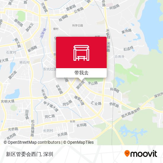 新区管委会西门地图