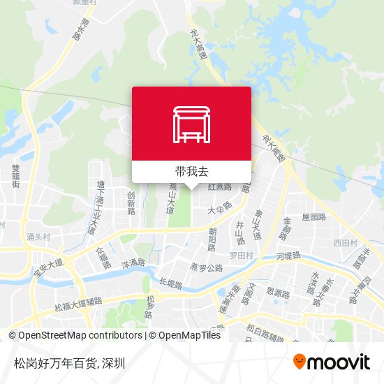 松岗好万年百货地图
