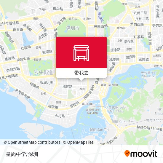 皇岗中学地图
