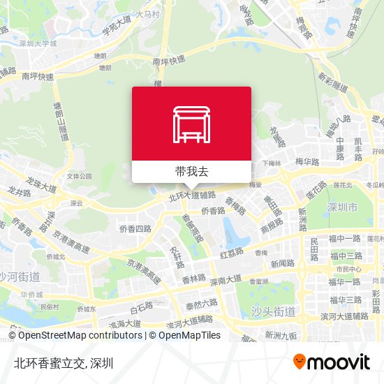 北环香蜜立交地图