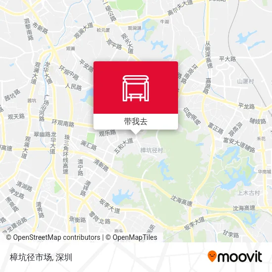 樟坑径市场地图