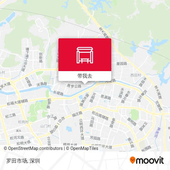 罗田市场地图