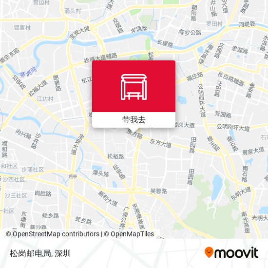 松岗邮电局地图