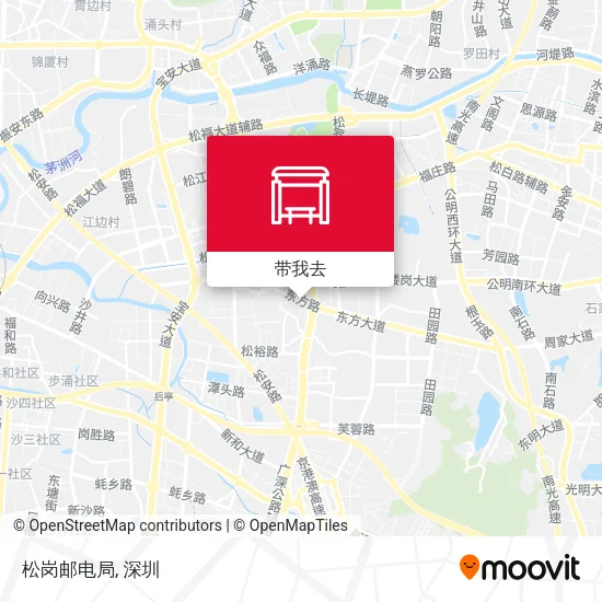 松岗邮电局地图