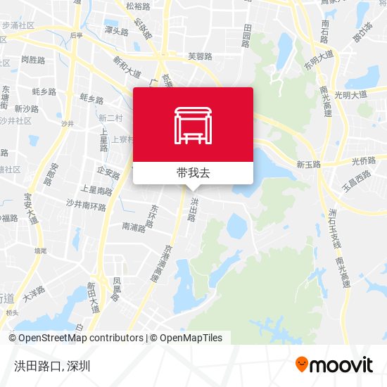 洪田路口地图