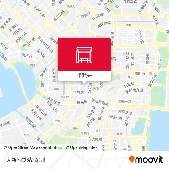 大新地铁站地图