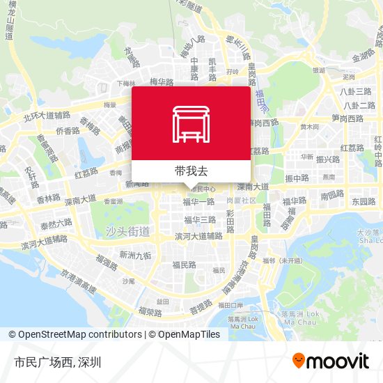 市民广场西地图