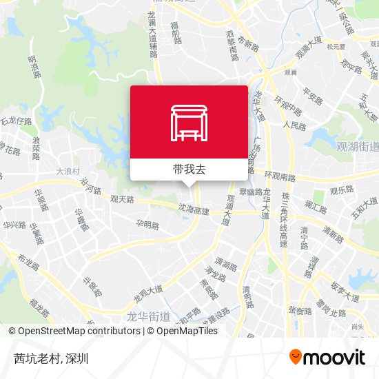 茜坑老村地图