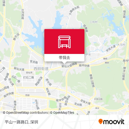 平山一路路口地图