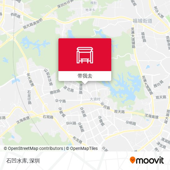 石凹水库地图
