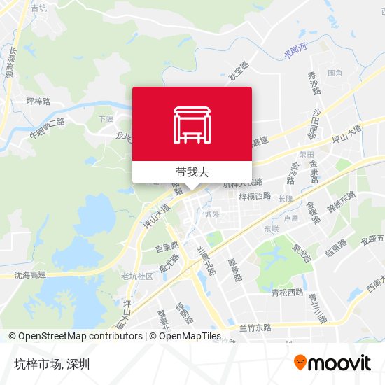 坑梓市场地图