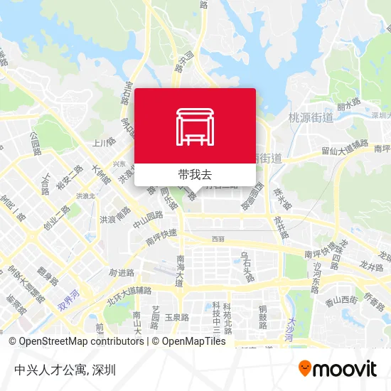 中兴人才公寓地图