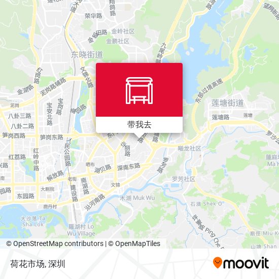 荷花市场地图
