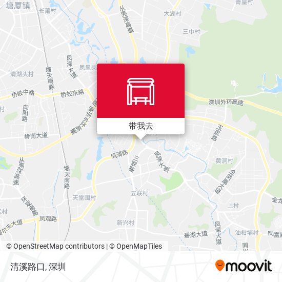 清溪路口地图