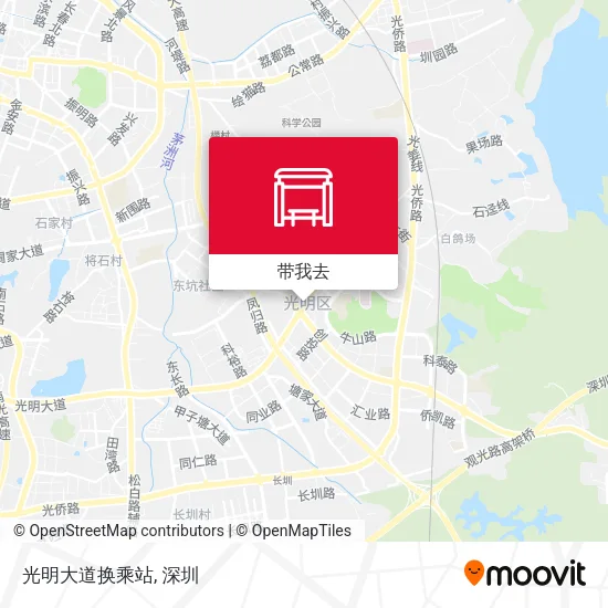 光明大道换乘站地图