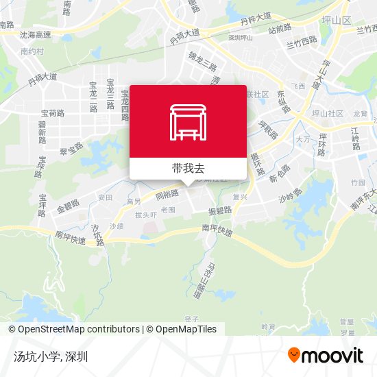 汤坑小学地图