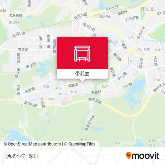 汤坑小学地图