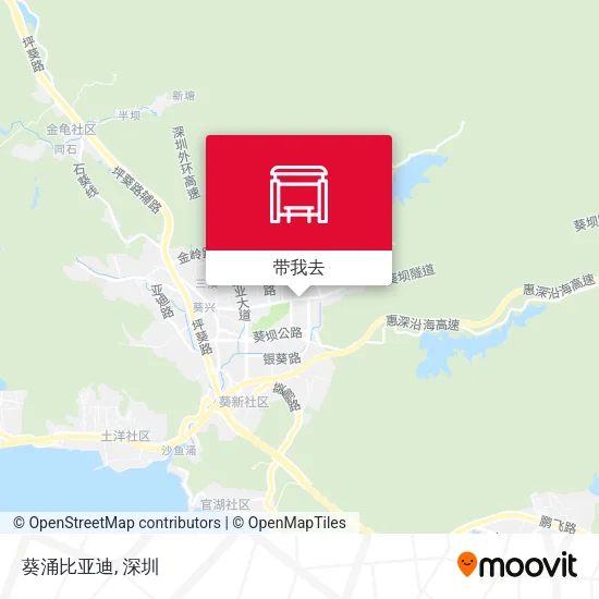 葵涌比亚迪地图