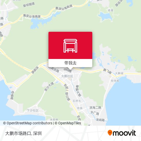 大鹏市场路口地图