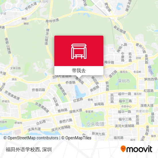 福田外语学校西地图
