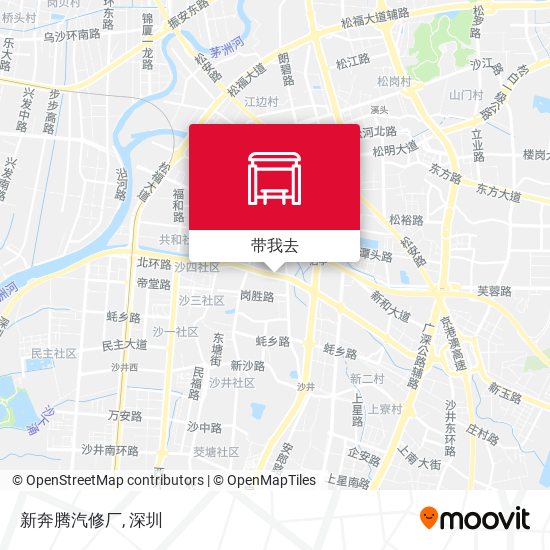 新奔腾汽修厂地图