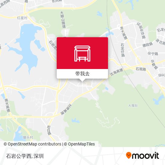 石岩公学西地图