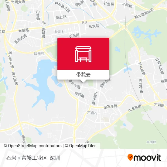 石岩同富裕工业区地图