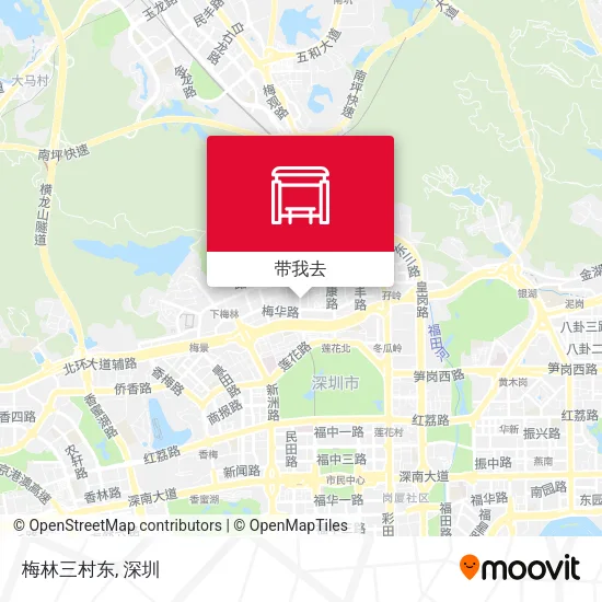 梅林三村东地图