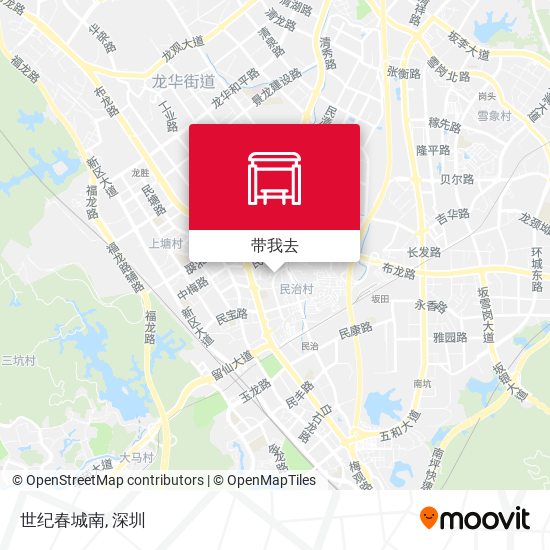 世纪春城南地图