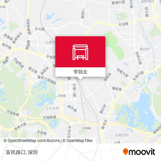 富民路口地图