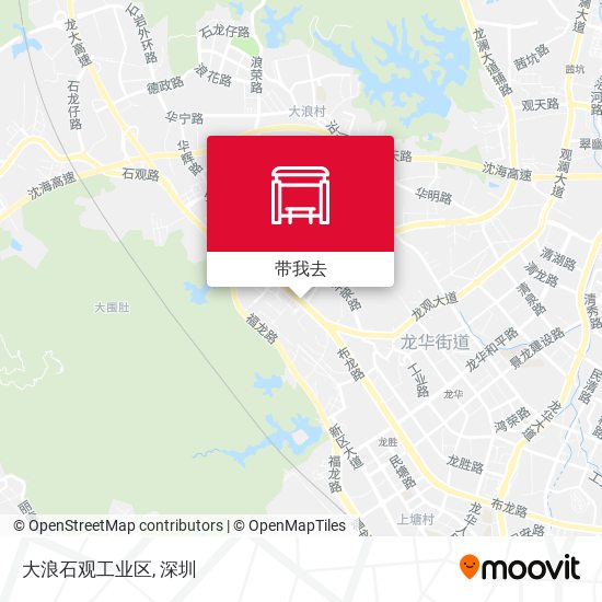 大浪石观工业区地图