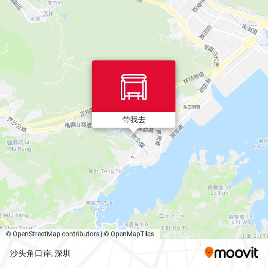 沙头角口岸地图